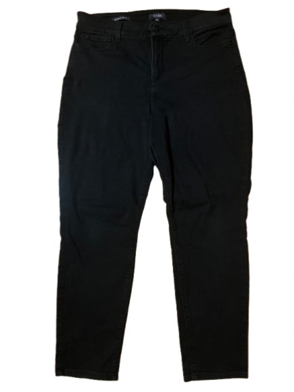 NYDJ Alina Ankle Black Denim Jeans - Women's Size 16